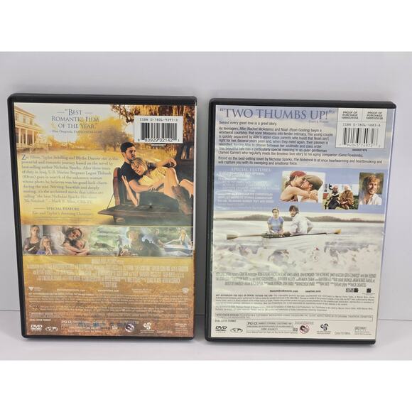 Nicholas Sparks Romantic Dvd Bundle | The Notebook | The Lucky One - Picture 2 of 2